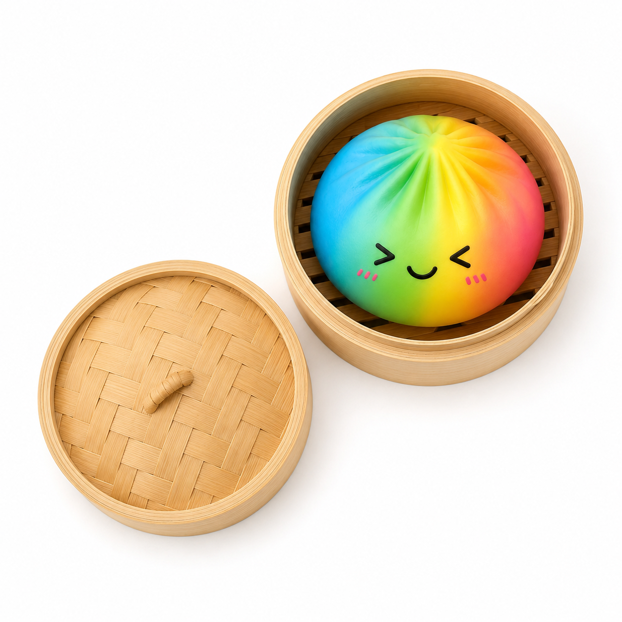 Rainbow Dumpling Squishy Toy