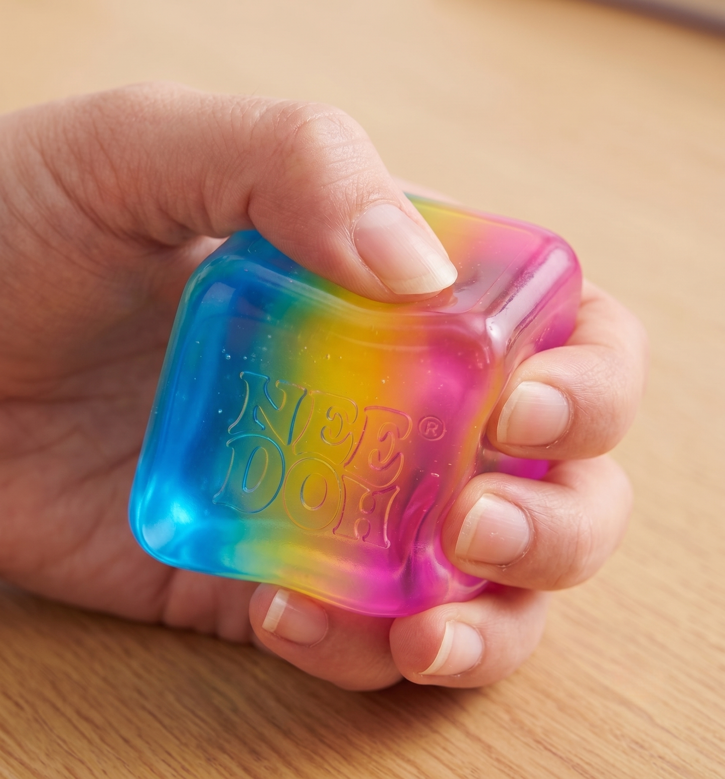 Nee Doh Rainbow Cube Squishy