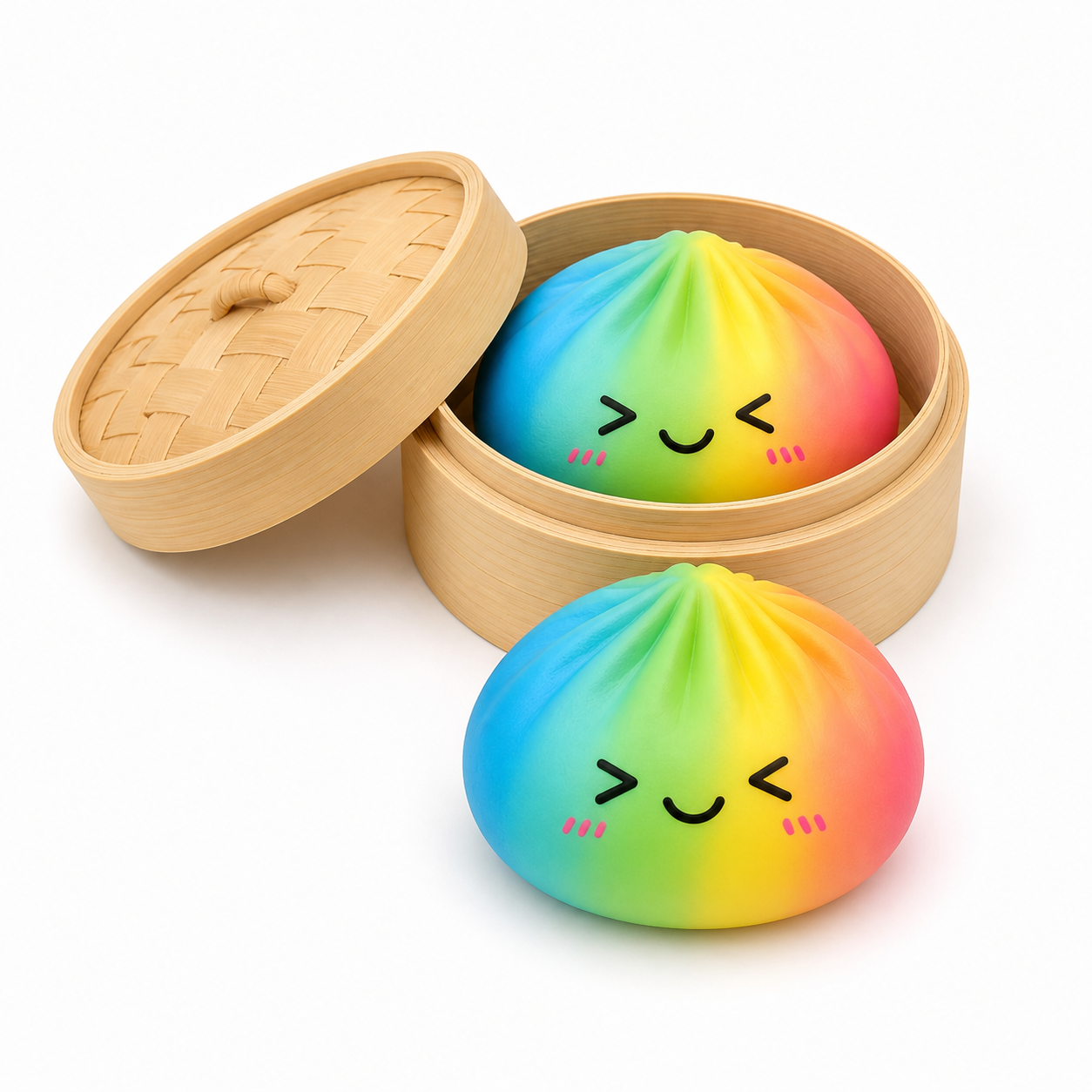 Rainbow Dumpling Squishy Toy