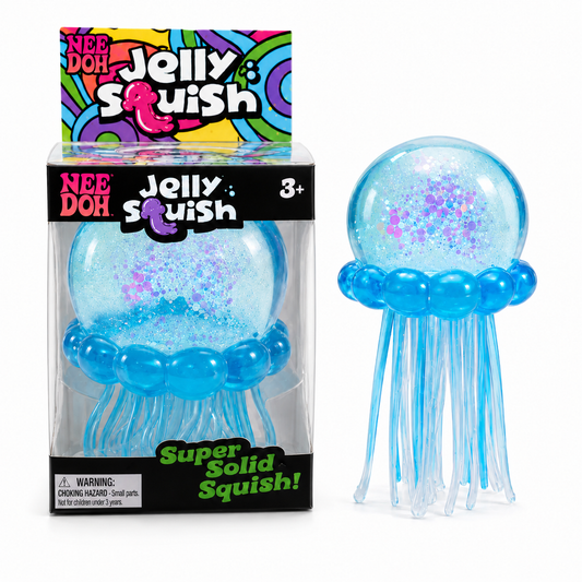 Nee Doh Jelly Squish Jellyfish Squeeze Toy – Super Fluid Sensory Fidget