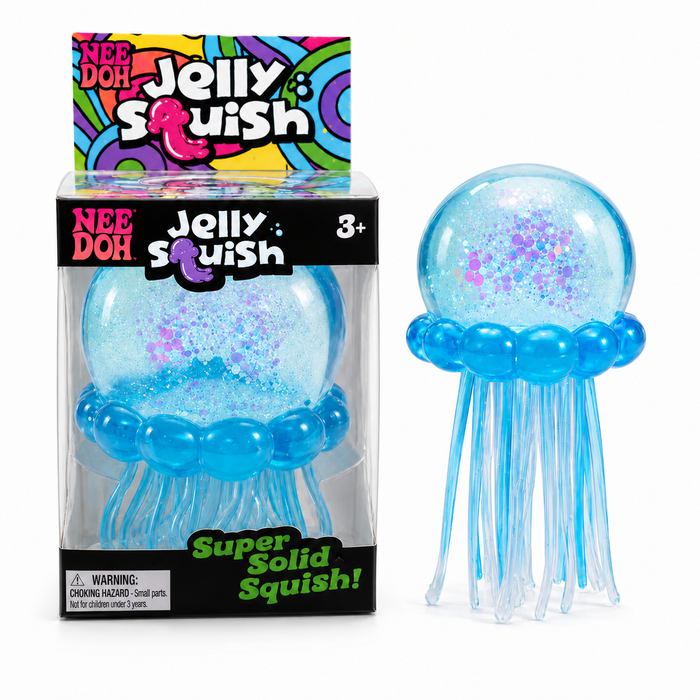 Nee Doh Jelly Squish Jellyfish Squeeze Toy – Super Fluid Sensory Fidget