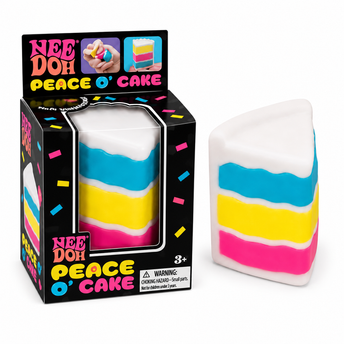 Nee Doh Peace O' Cake Squeeze Stress Ball – Sensory Fidget Toy