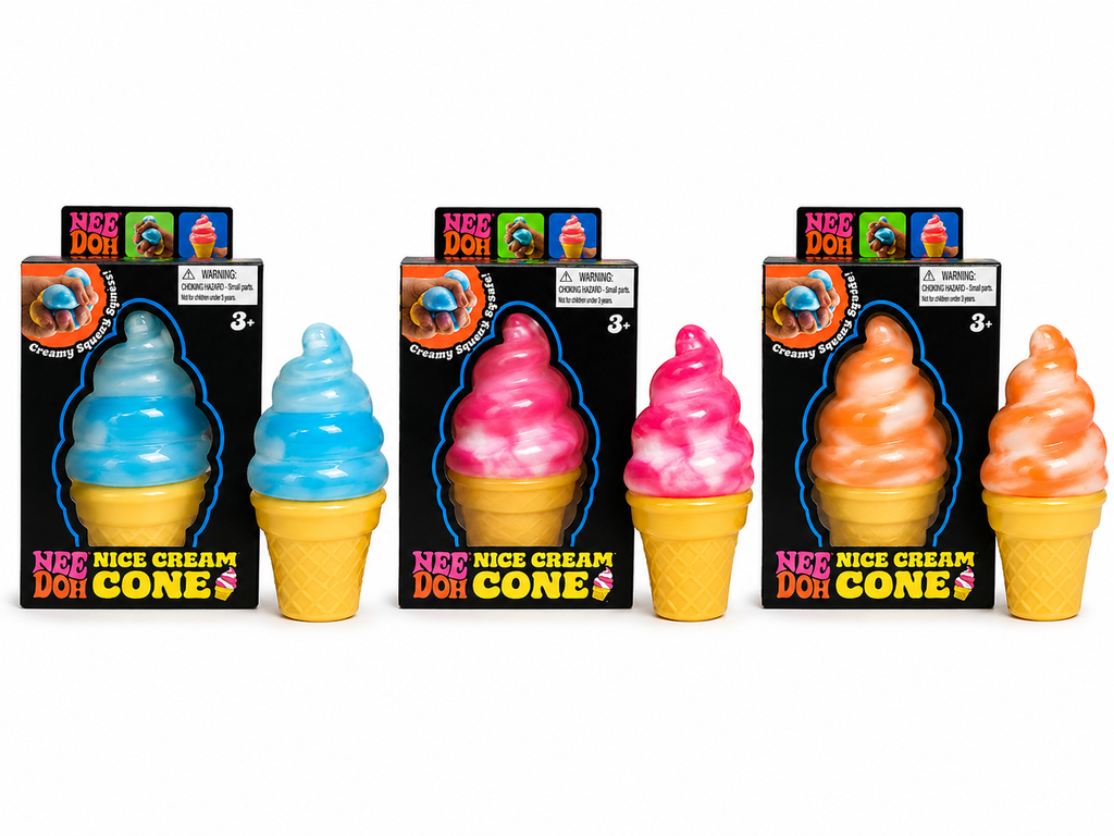 Nee Doh Nice Cream Cone Squeeze Toy – Super Soft Fidget
