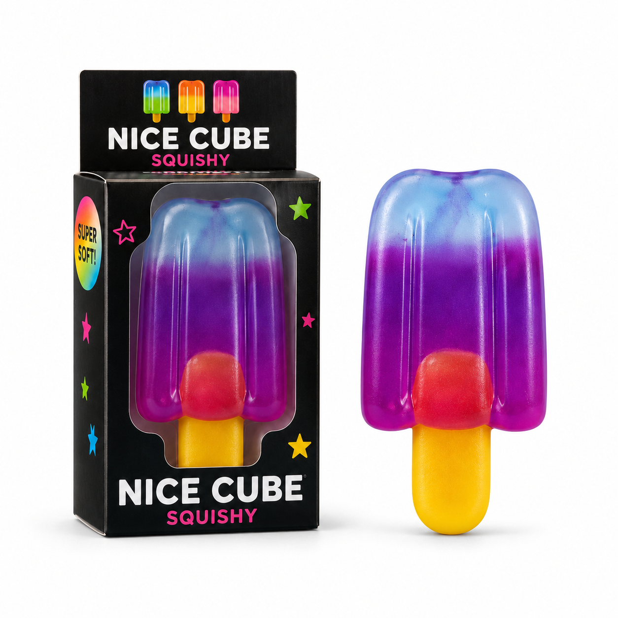 Nice Cube Popsicle Squishy Toy – Super Soft Slow Rise Stress Relief Fidget