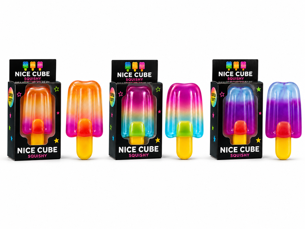 Nice Cube Popsicle Squishy Toy – Super Soft Slow Rise Stress Relief Fidget
