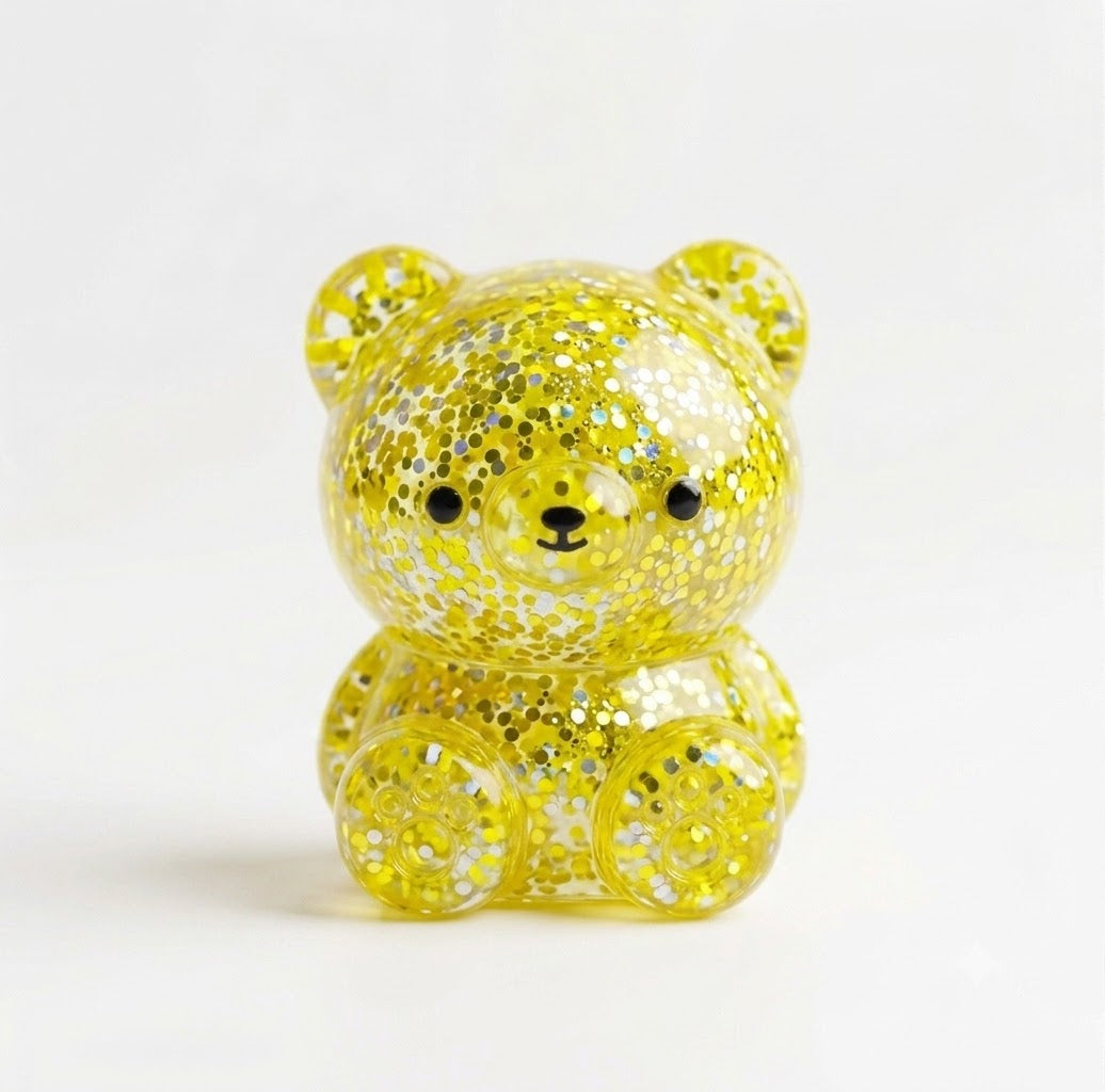 Glitter Gummy Bear Squishy